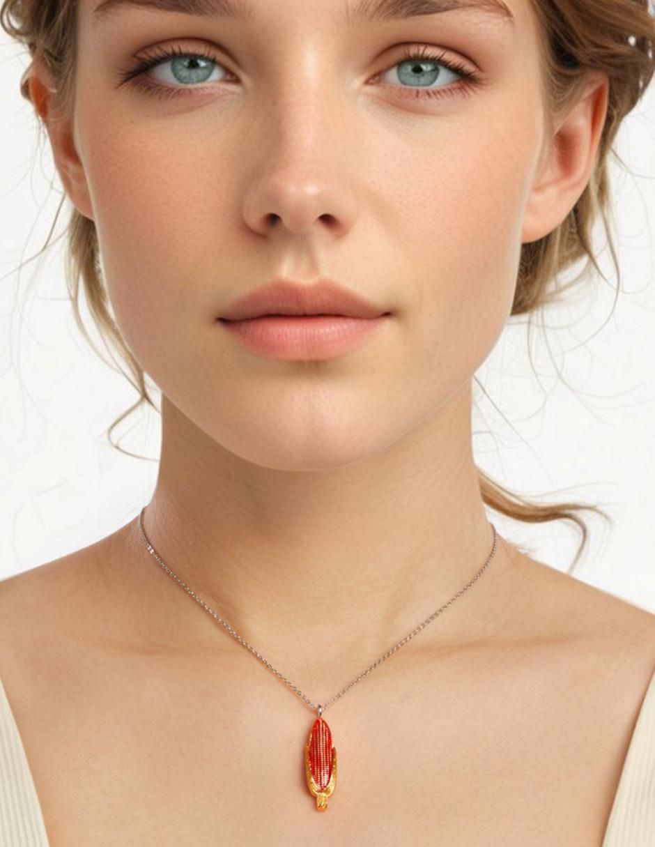 Collar de mazorca Chulada Raíces de plata P 925