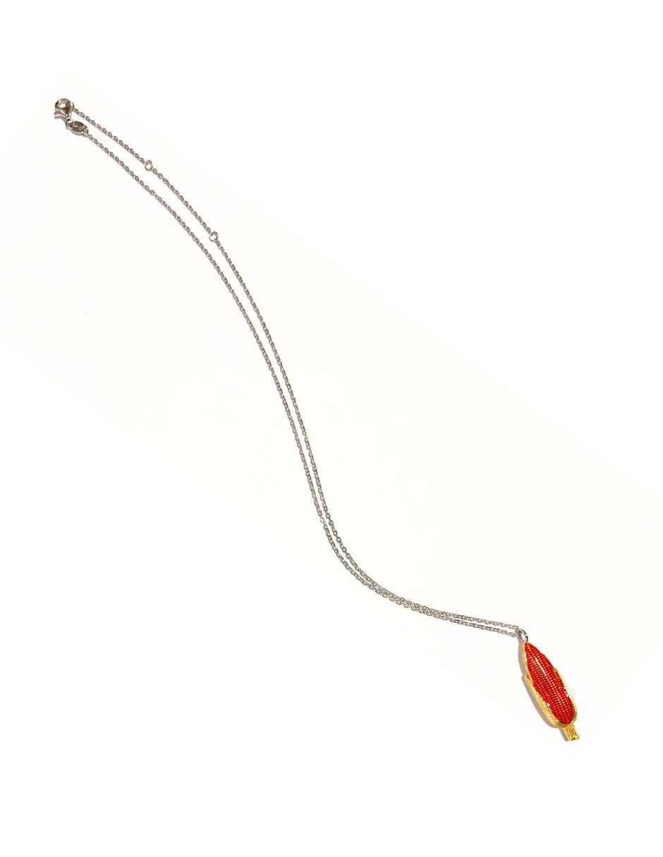 Collar de mazorca Chulada Raíces de plata P 925