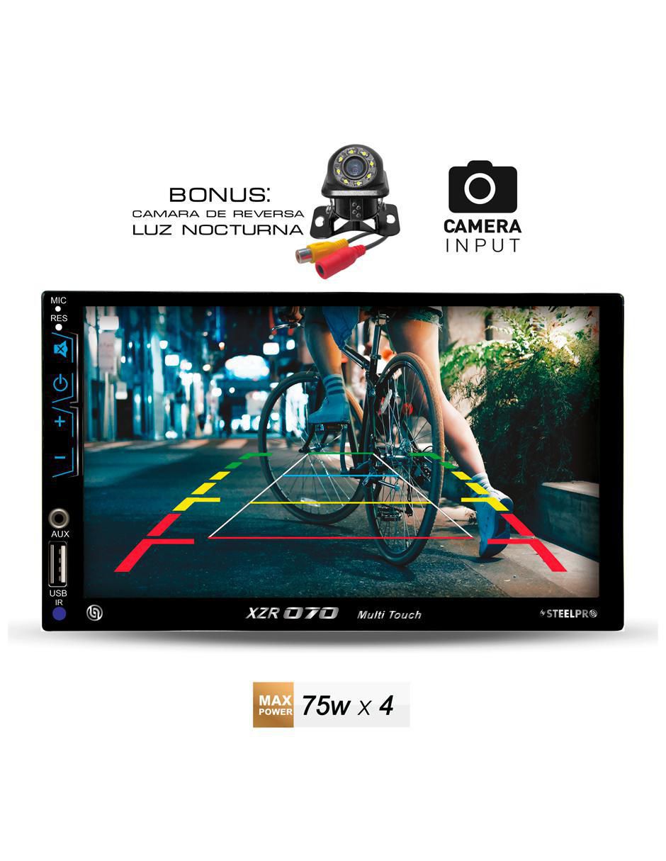 Pantalla para auto con subwoofer Steelpro XZR-070