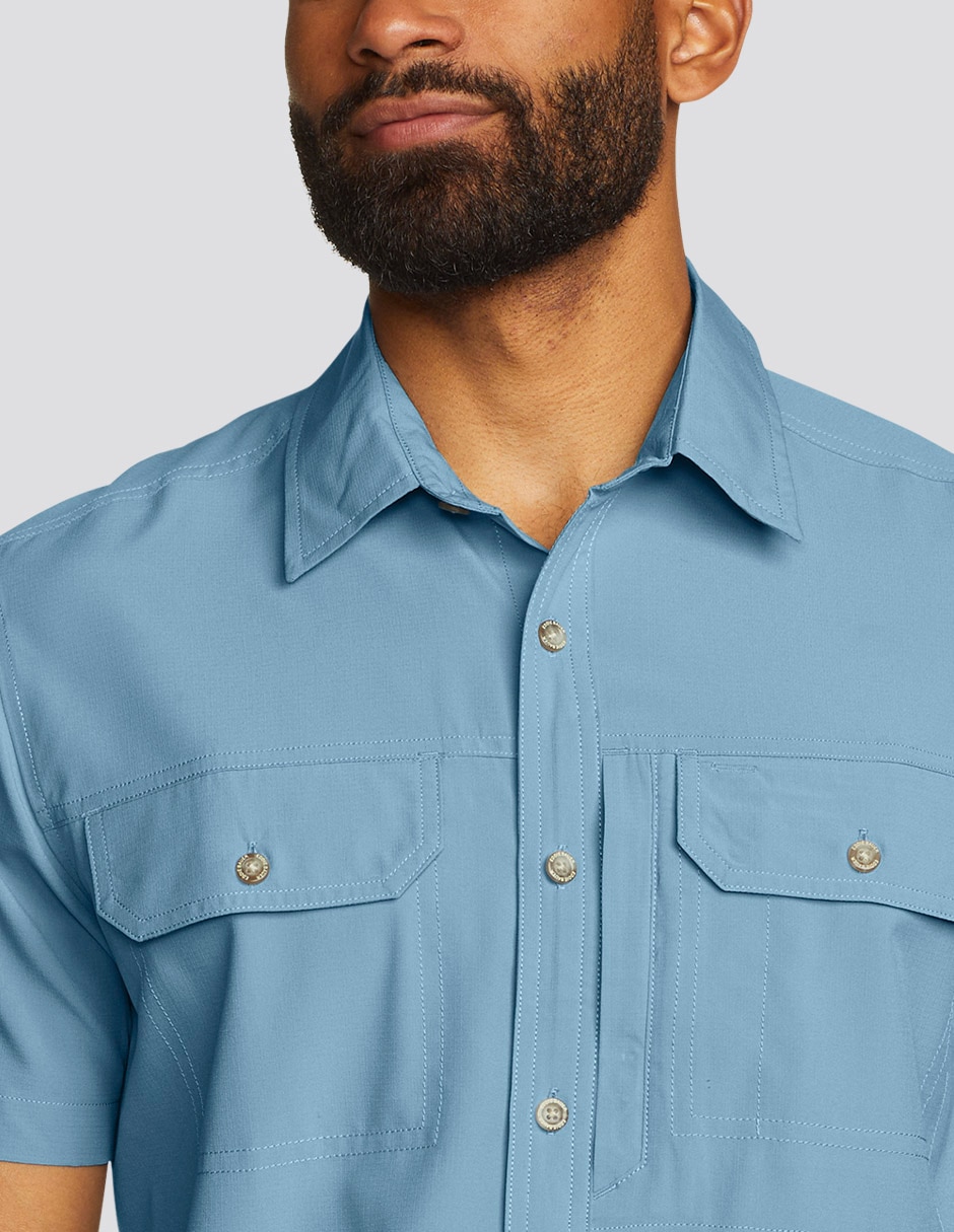 Camisa casual Eddie Bauer manga corta para hombre