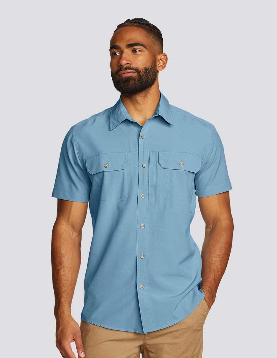 Camisa casual Eddie Bauer manga corta para hombre Camisa casual Eddie Bauer manga corta para hombre