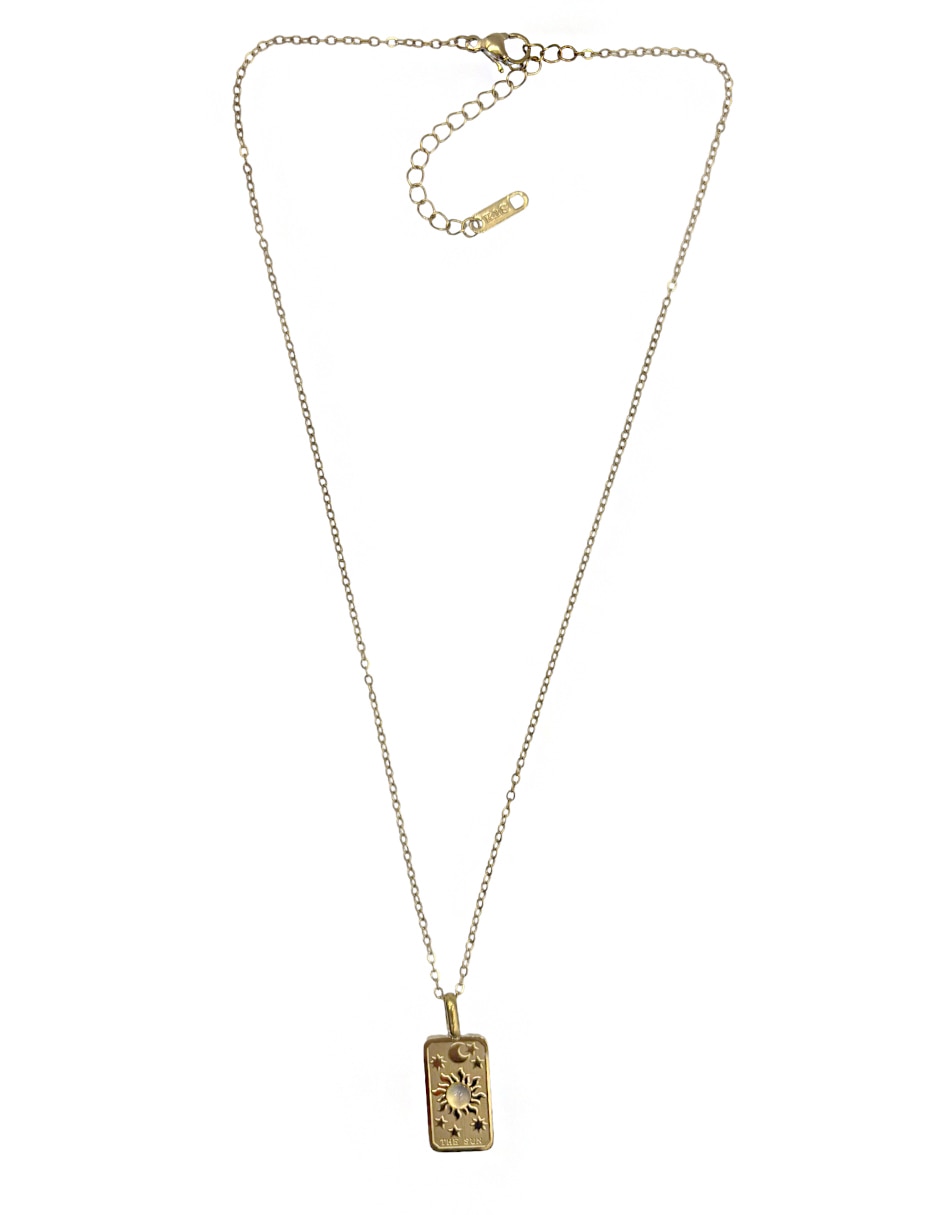 Collar con dije rectangular 3