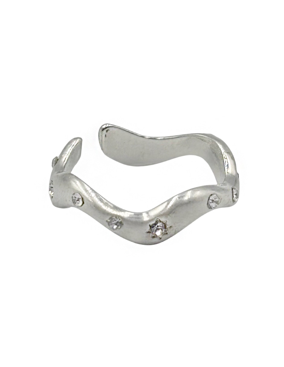 Anillo ondulado brillante
