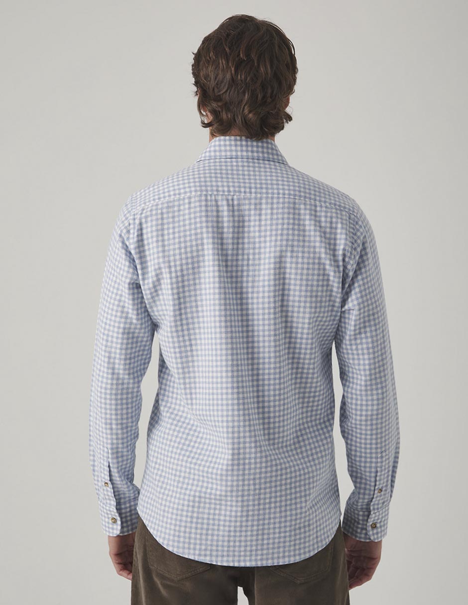 Camisa casual de algodón manga larga para hombre 3