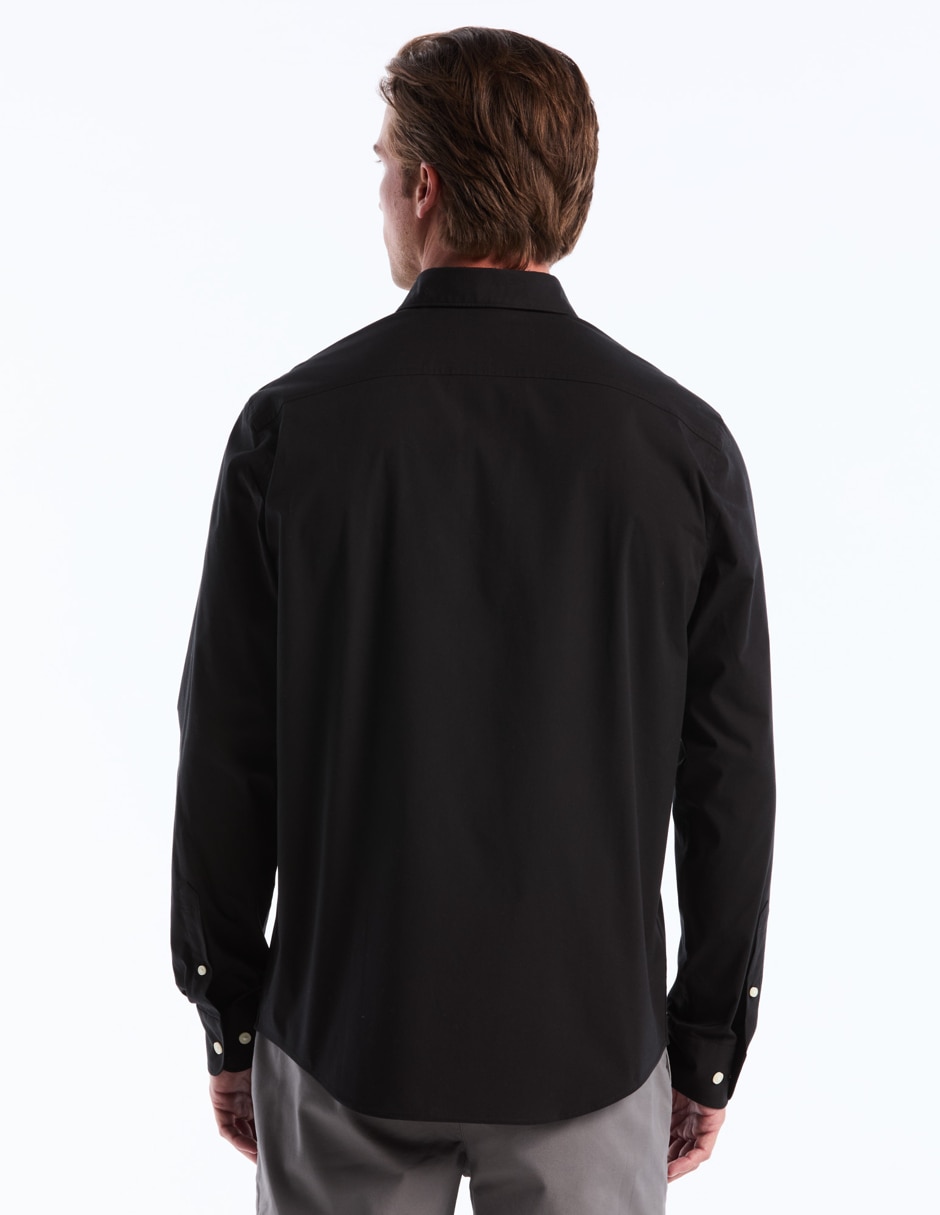 Camisa casual de algodón manga larga para hombre 4