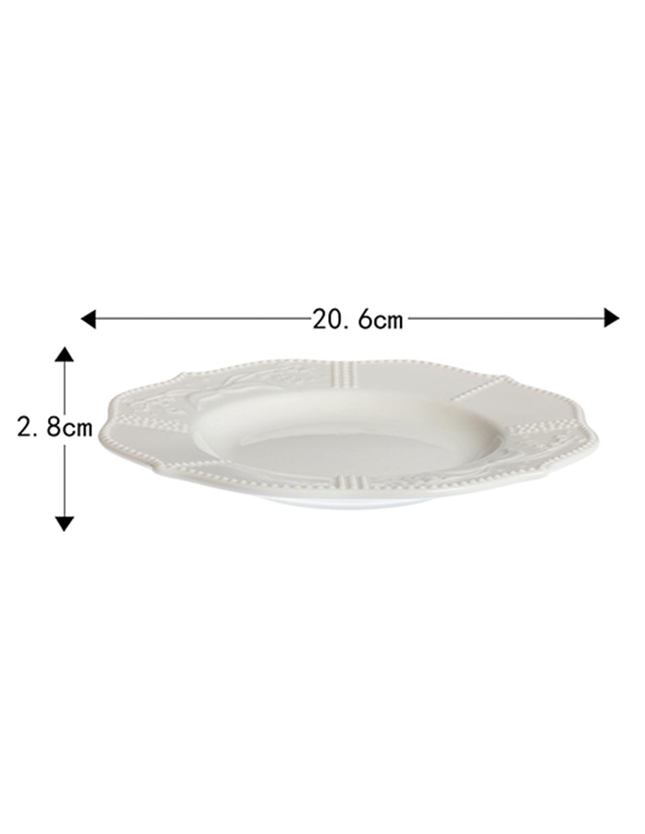 Plato ensalda Bell Flower de porcelana 2