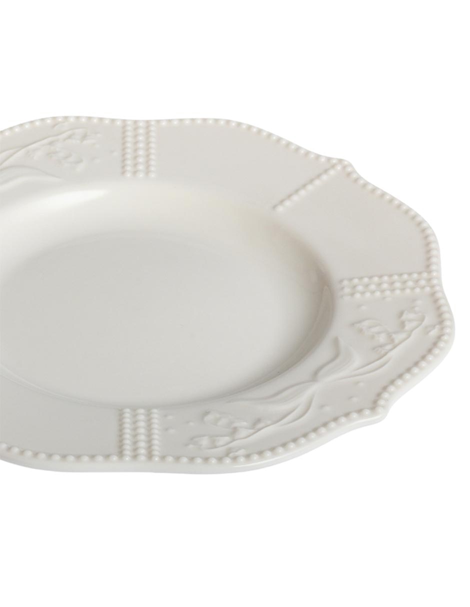 Plato ensalda Bell Flower de porcelana 4