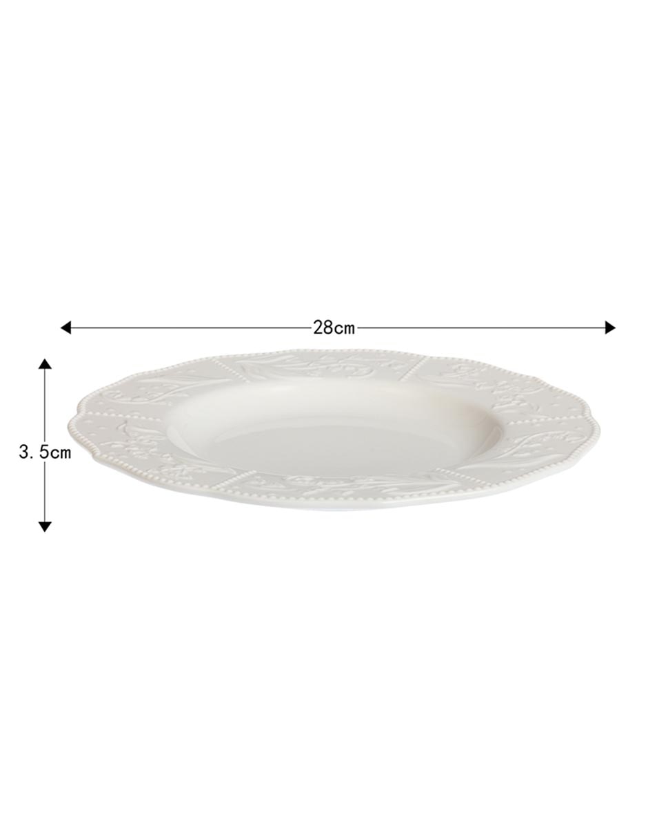 Plato trinche Bellflower de porcelana 2