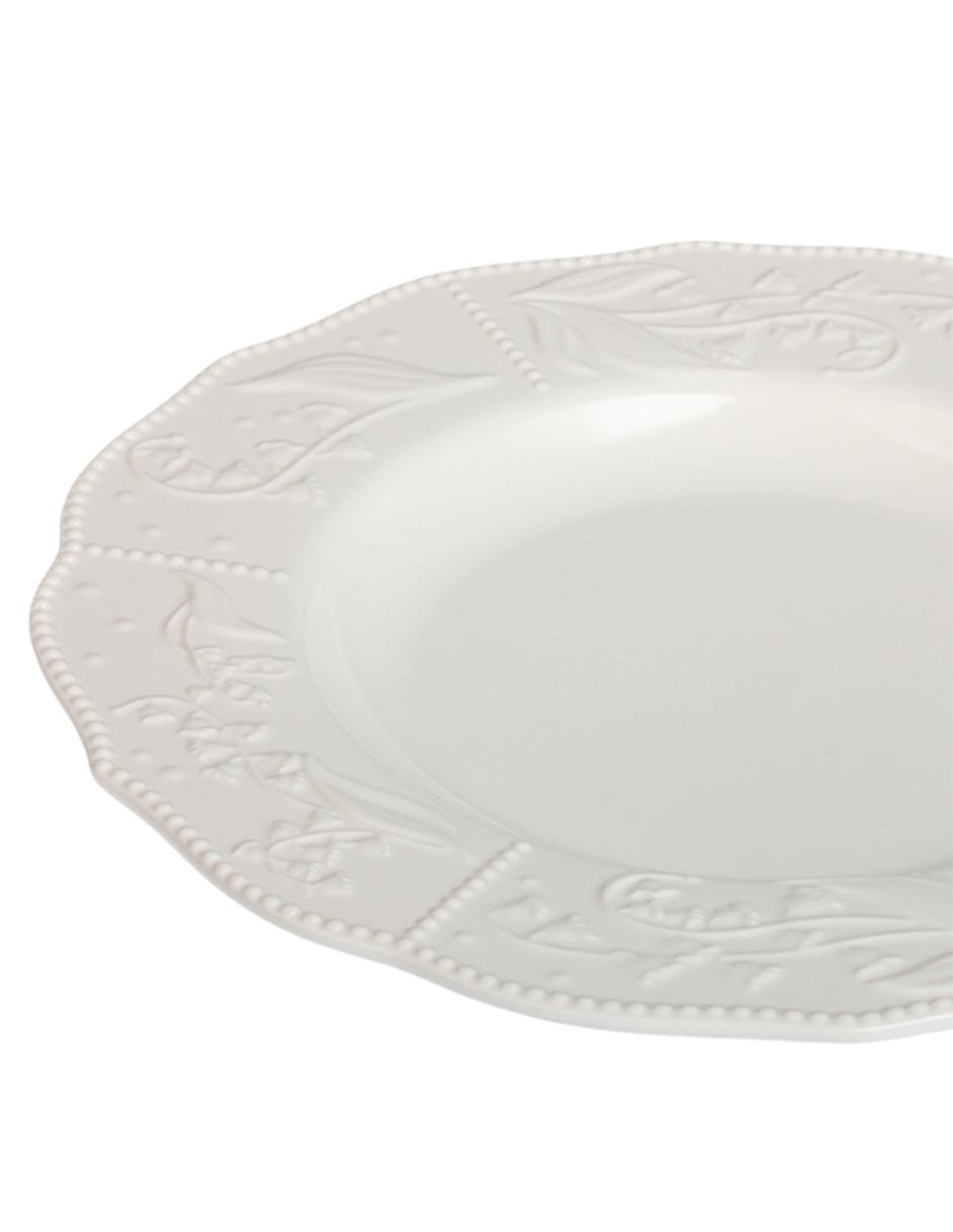 Plato trinche Bellflower de porcelana 4