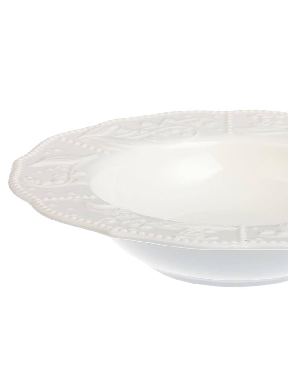 Plato sopa Bellflower de porcelana 4