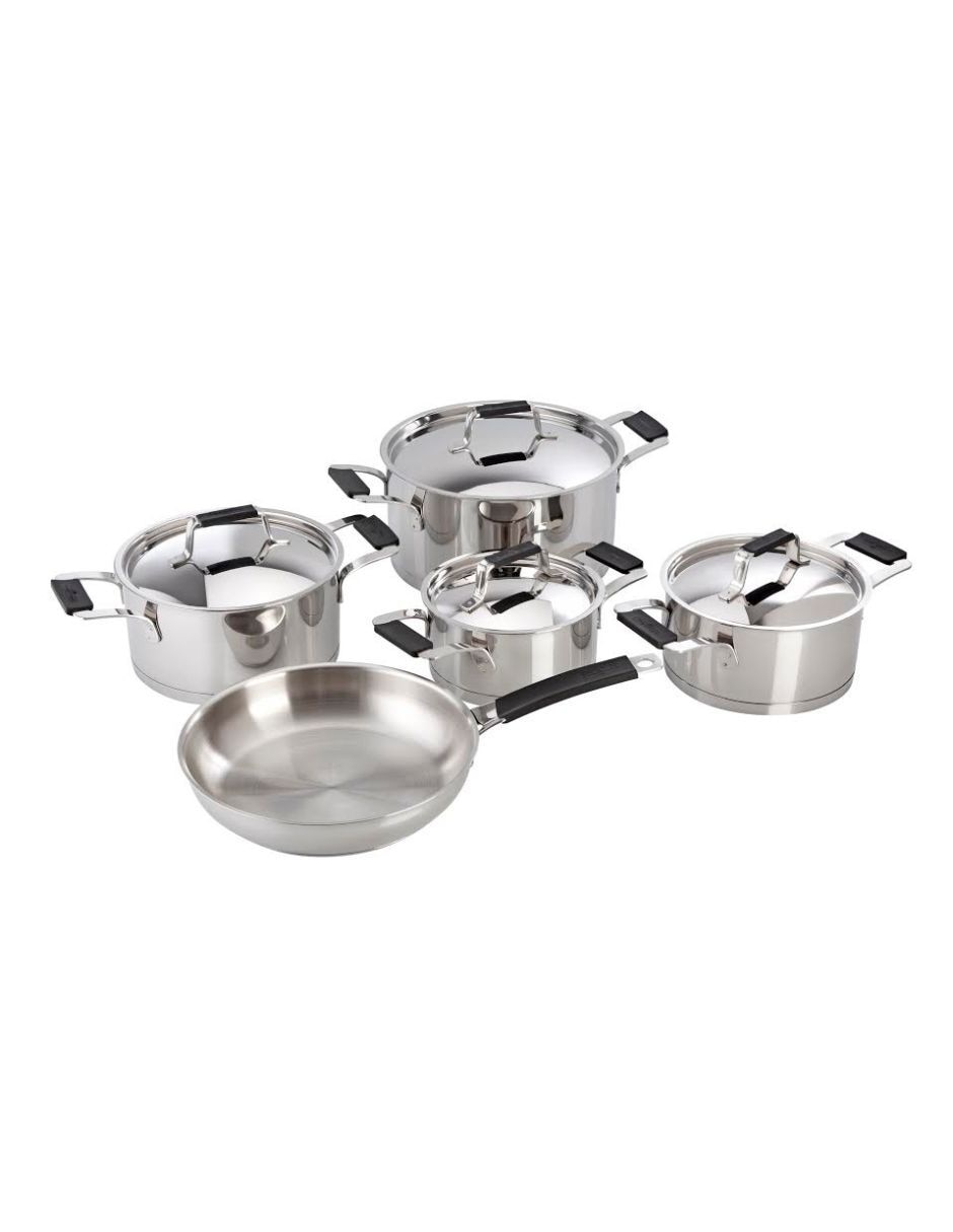 Batería de cocina Magefesa Premier de acero inoxidable 9 piezas