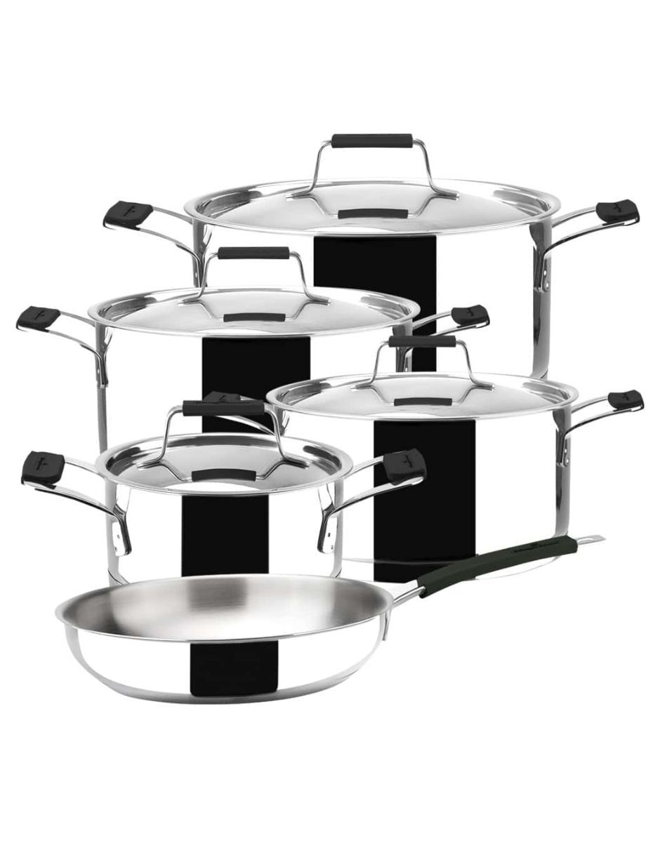 Batería de cocina Magefesa Premier de acero inoxidable 9 piezas