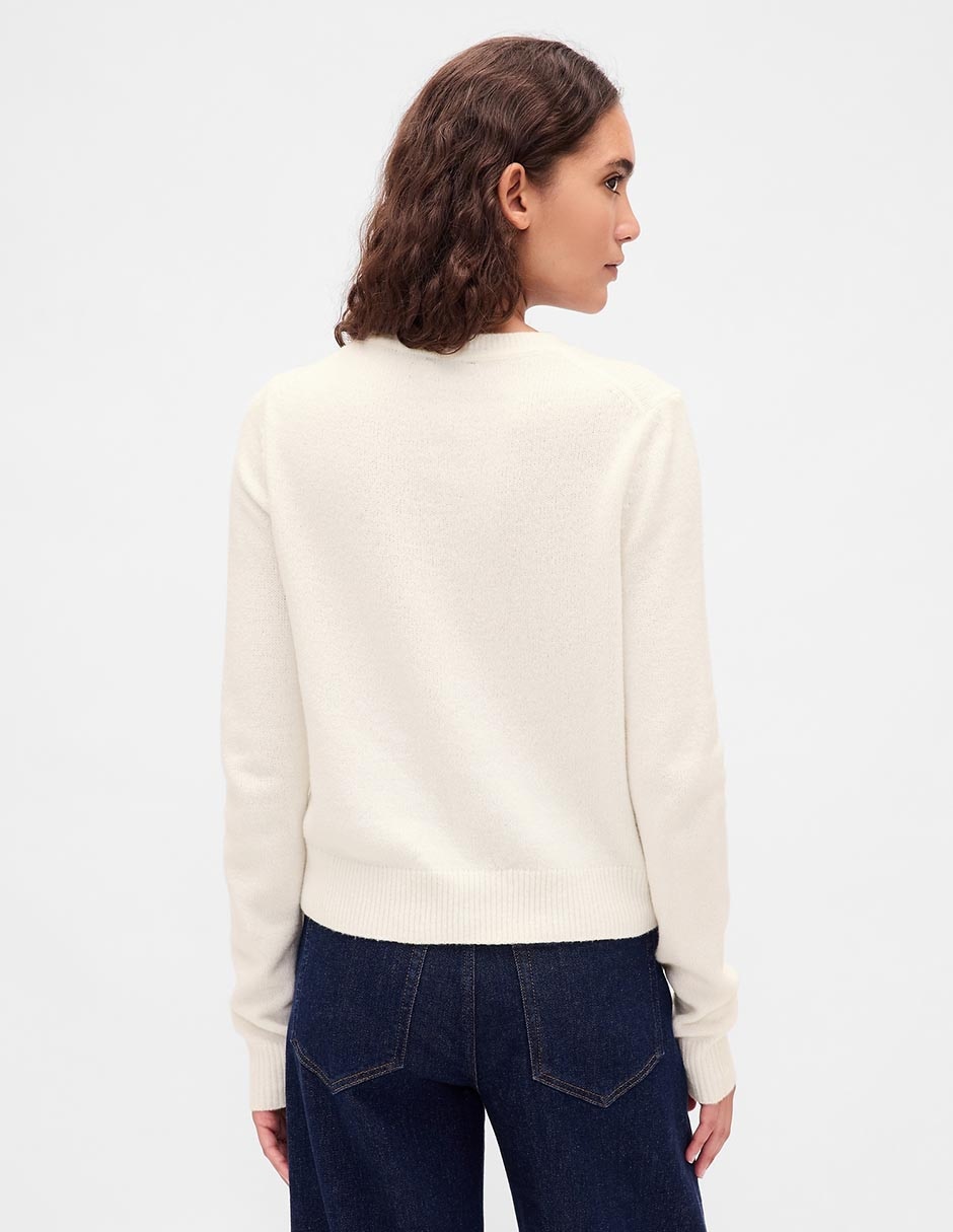Suéter cuello redondo para mujer 4