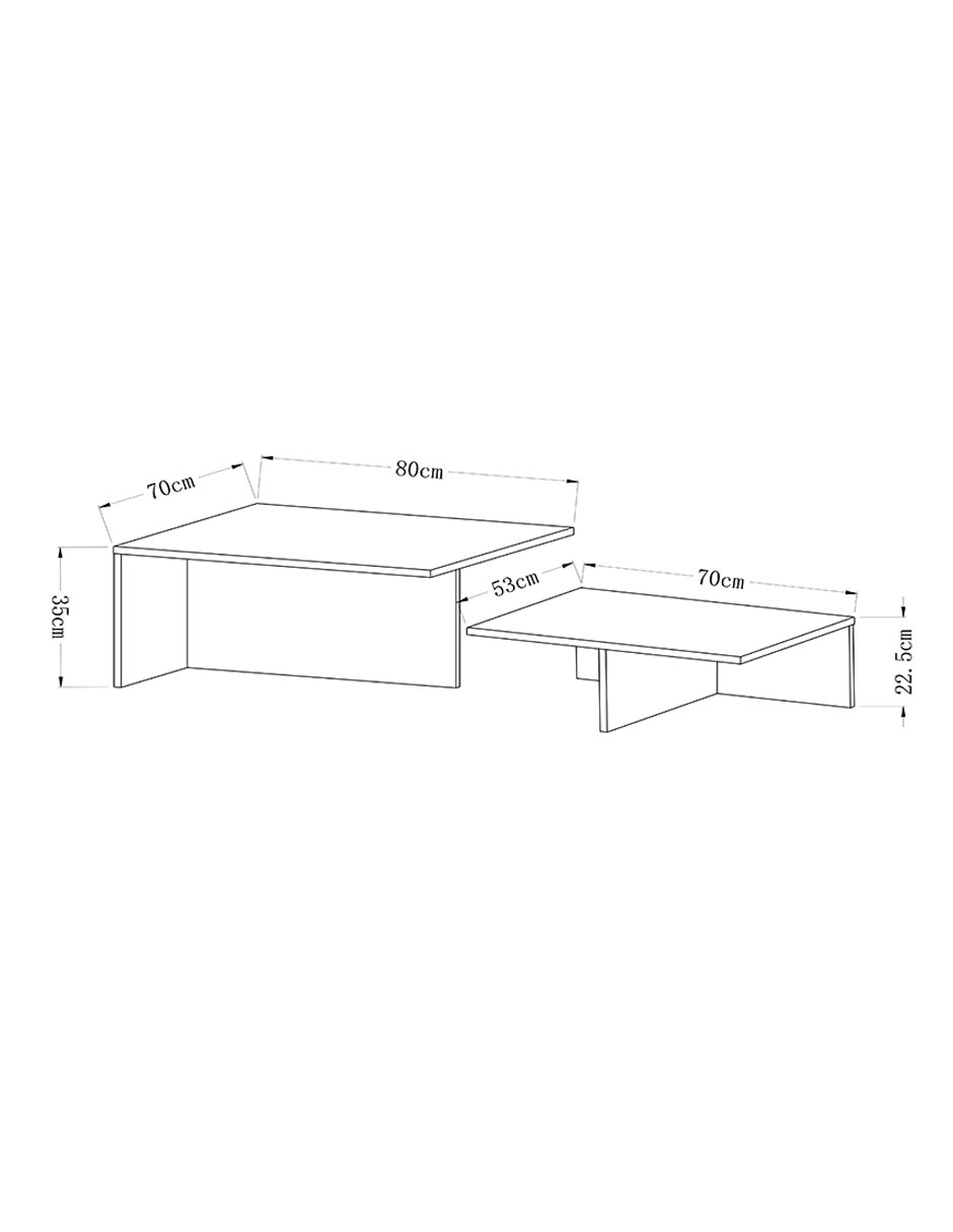 Mesa de centro Luciana de mármol 2