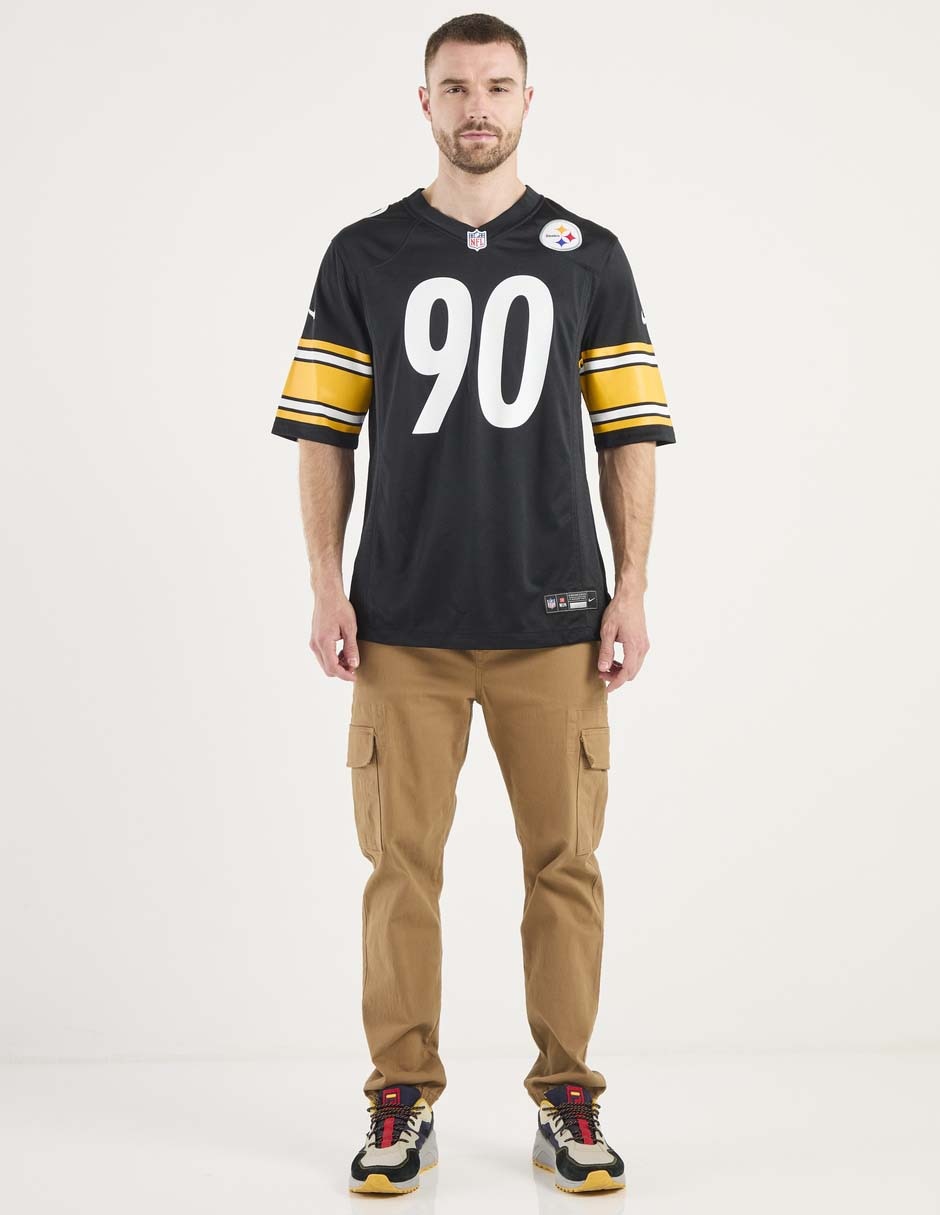 Jersey de Pittsburgh Steelers local authentic manga corta NFL para hombre 4