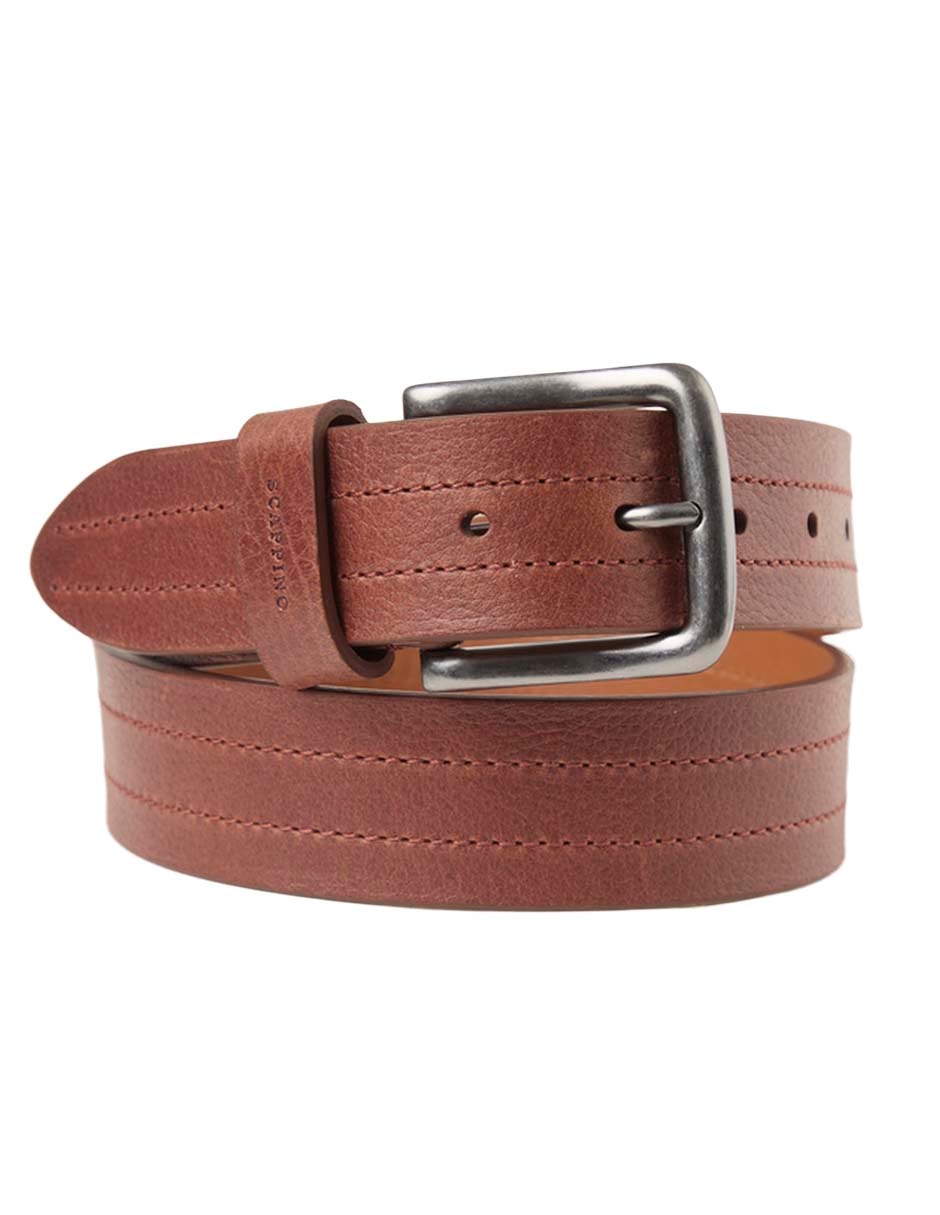 Cinturón de piel para hombre