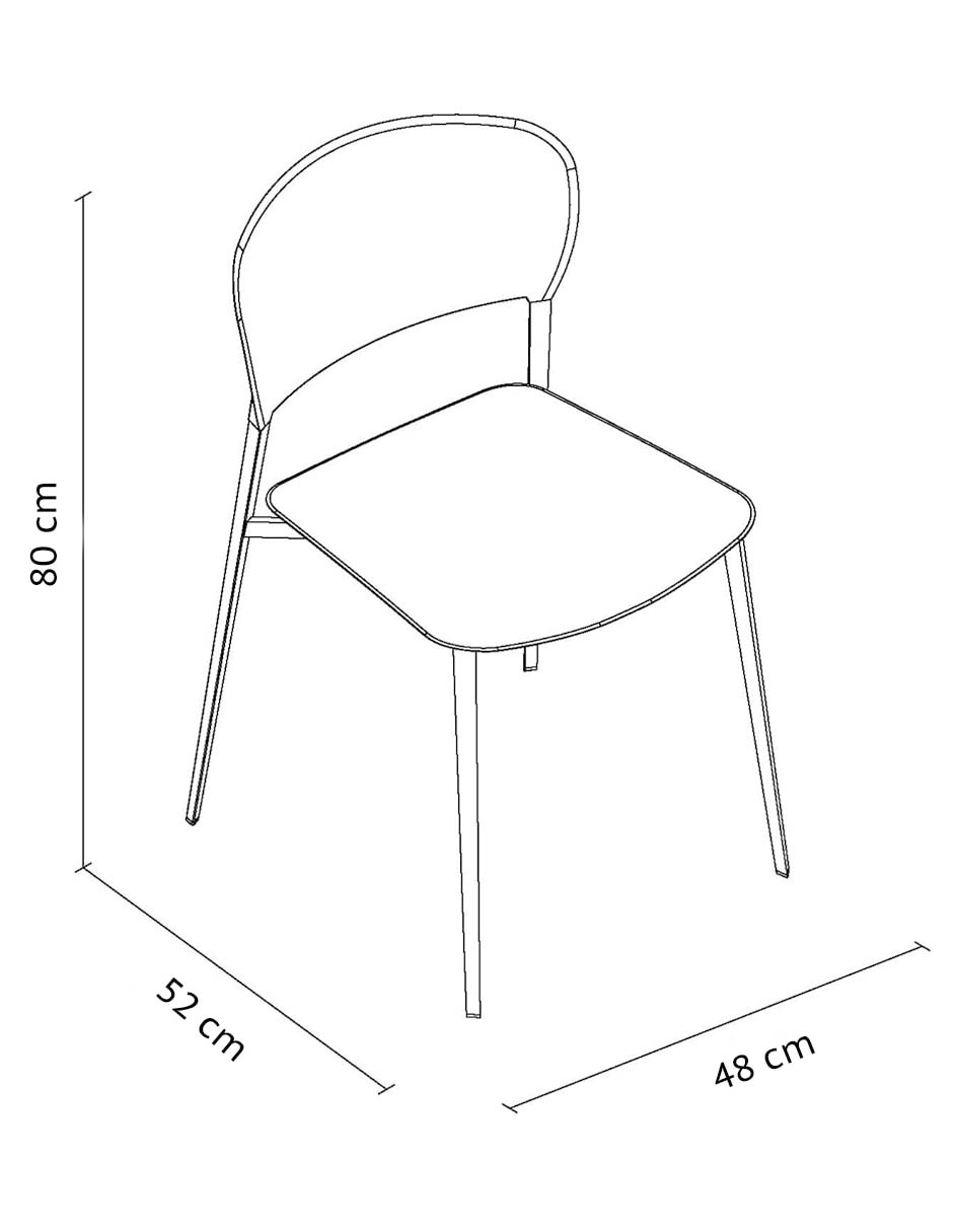 Silla Felicia piel