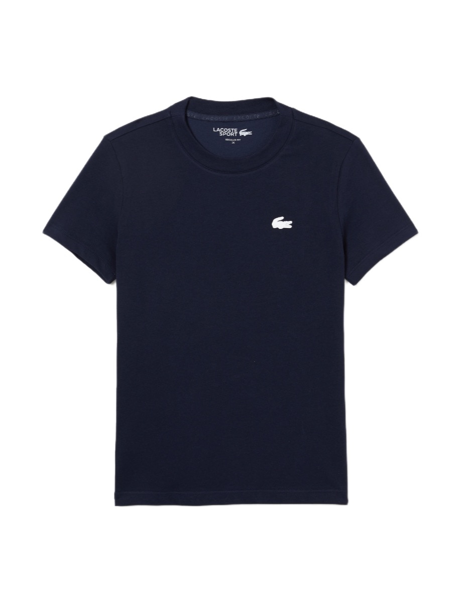 Playera manga corta Lacoste Tf9246_166 cuello redondo para mujer