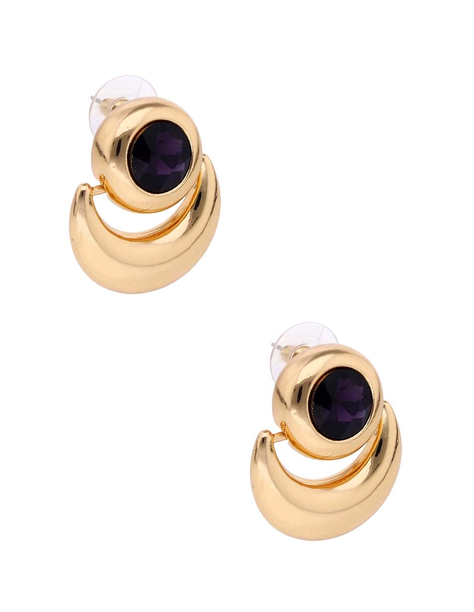Aretes largos con acabado pulido 5