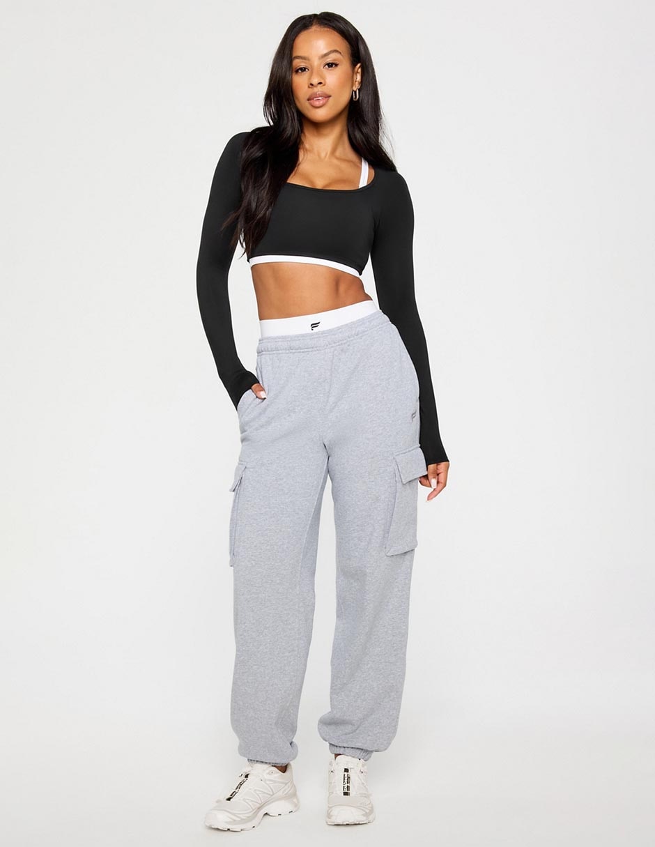 Pants regular Becky G con elástico para mujer