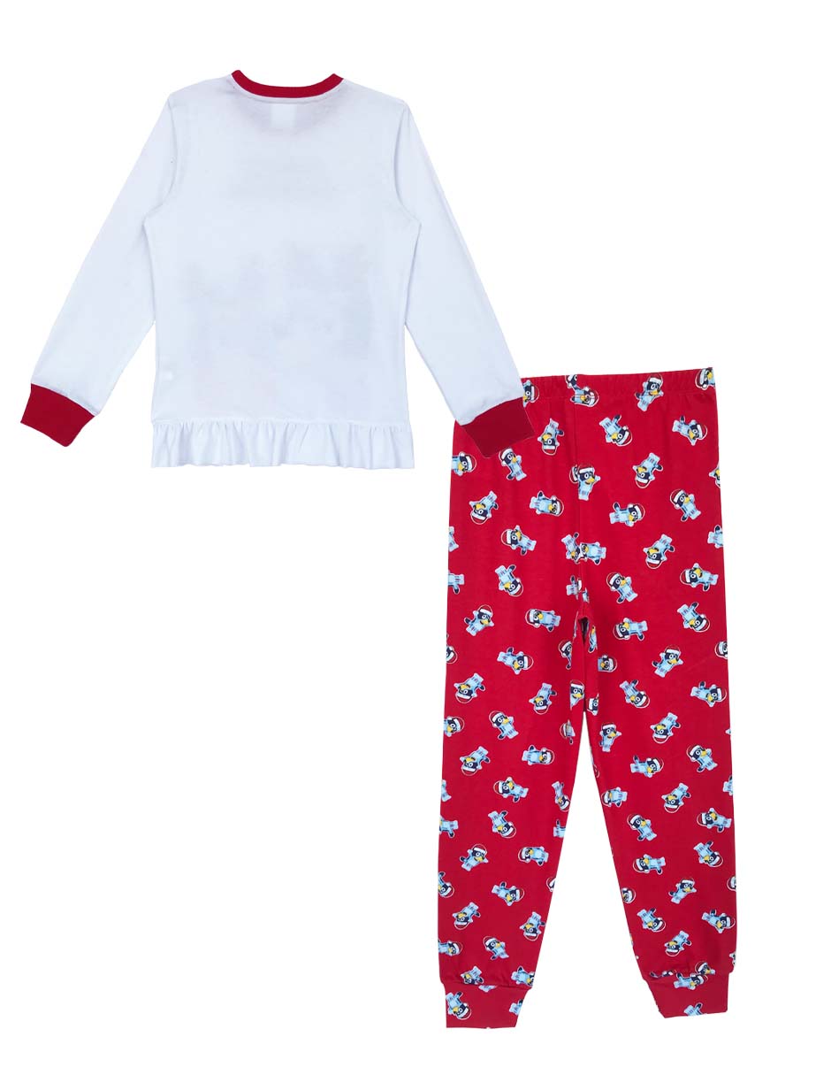 CONJUNTO PIJAMA NIÑA ROSADO COCO Y BLUEY