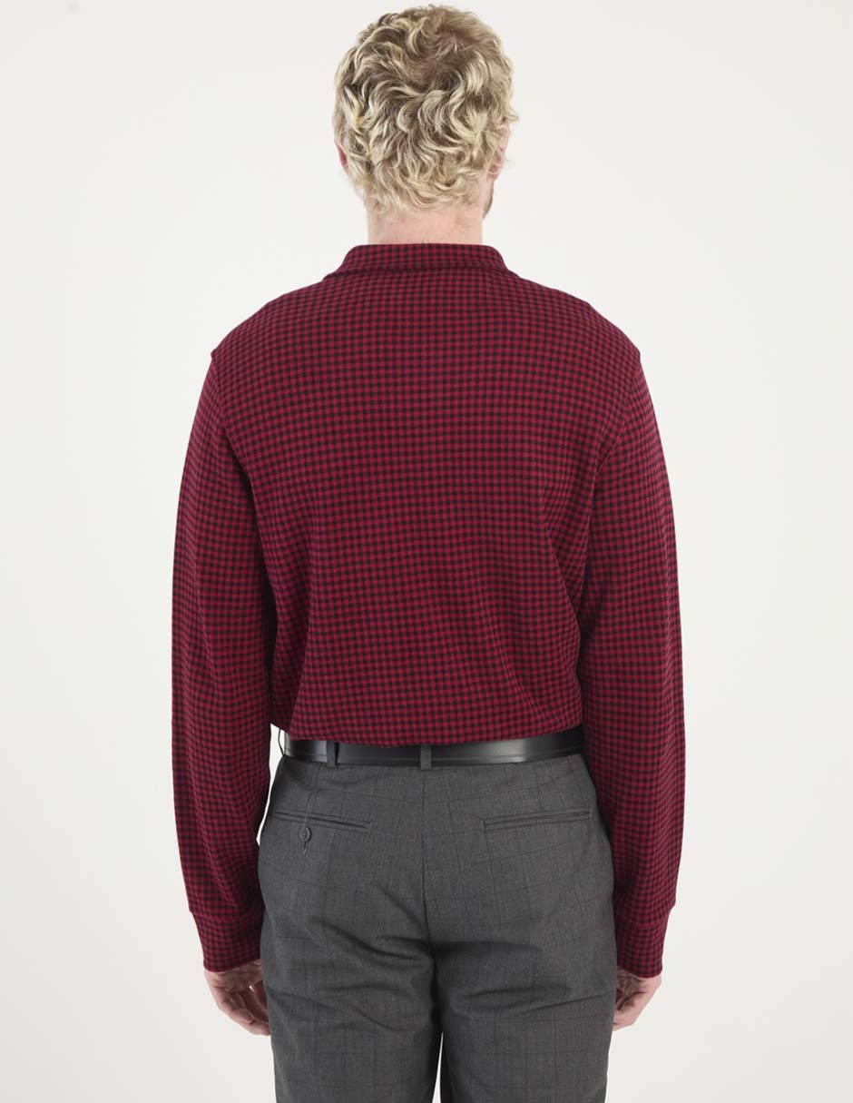 Suéter Polo Rl cuello con cierre para hombre