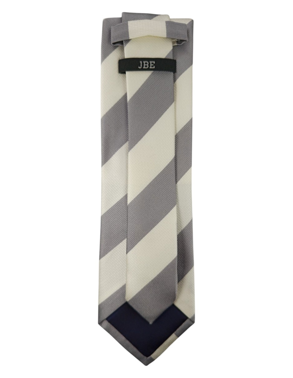 Corbata Jbe regular de seda estampado a rayas para hombre