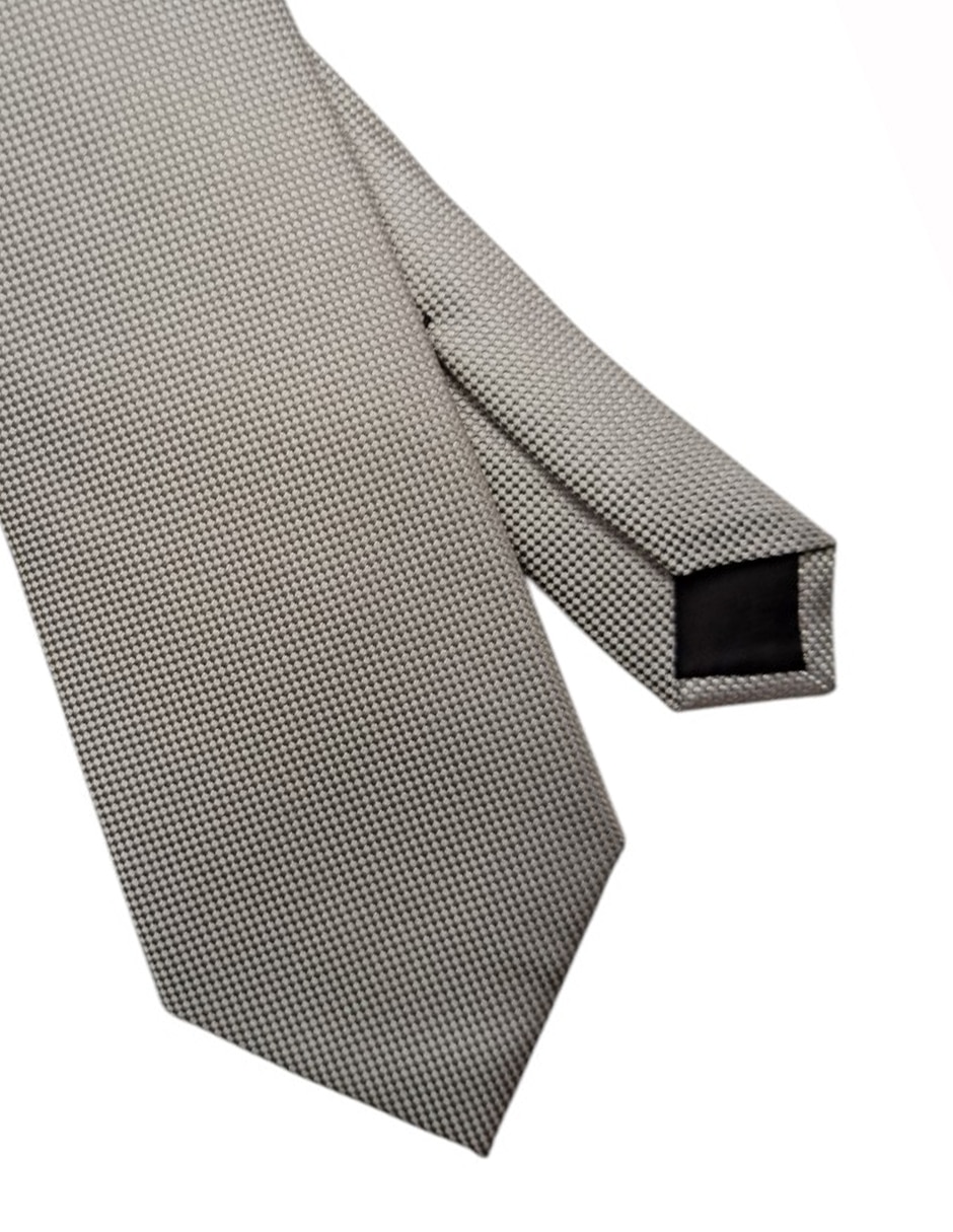 CORBATA PERRY ELLIS LISO REG, PLATEADOP