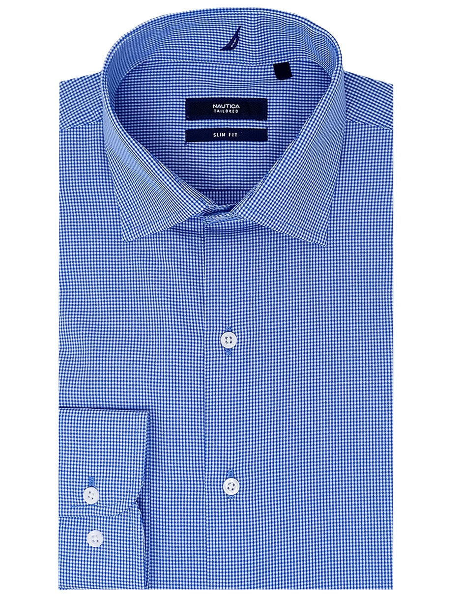 Camisa Casual Camisa Marca Nautica Camisa Casual Caballero Nautica Azul Njc  M Ba23 100%original