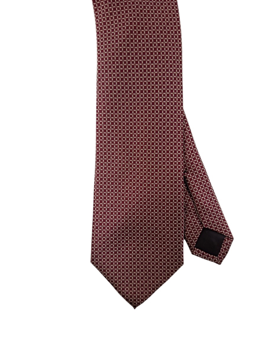 Corbata KC NY regular estampada para hombre