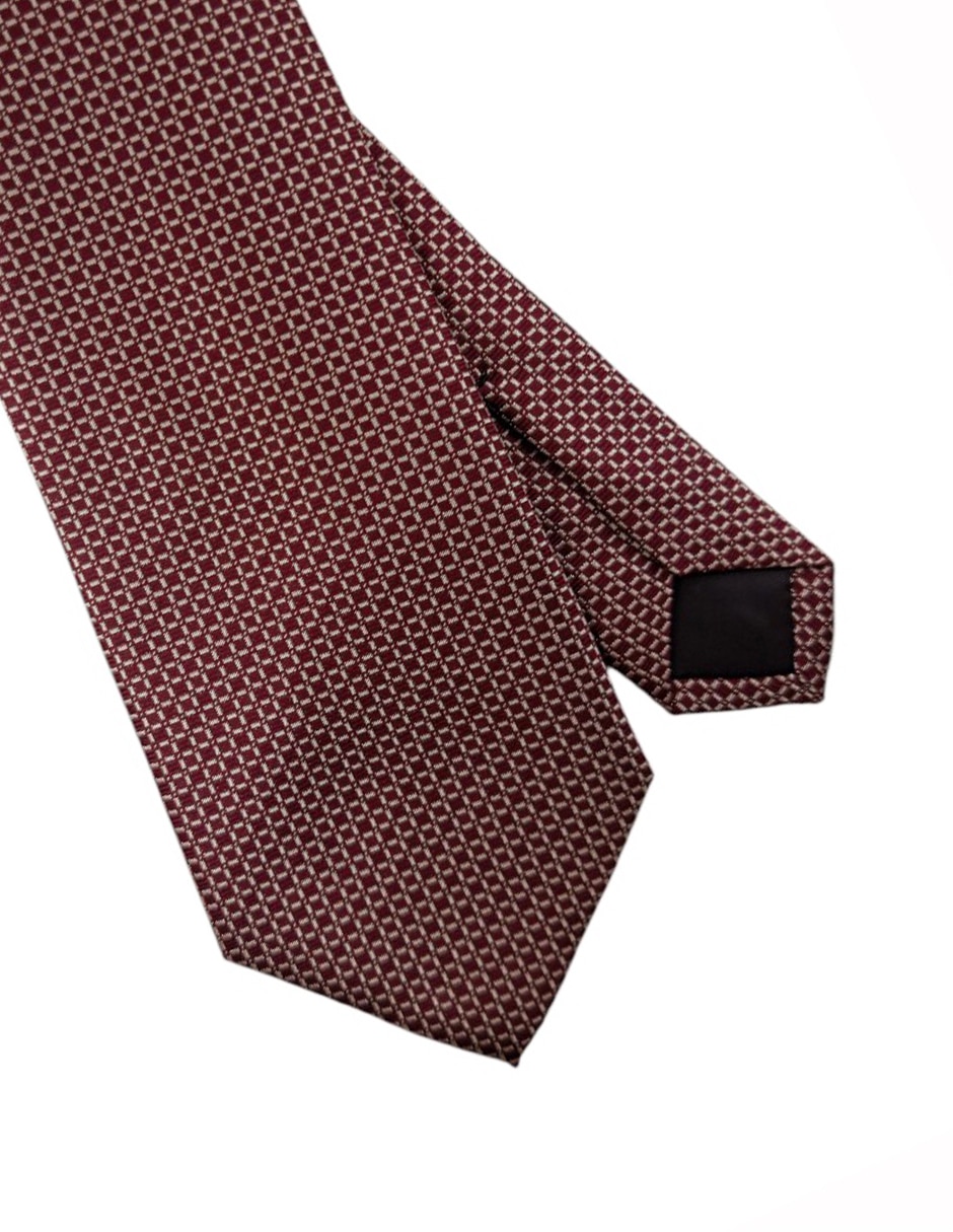 Corbata KC NY regular estampada para hombre