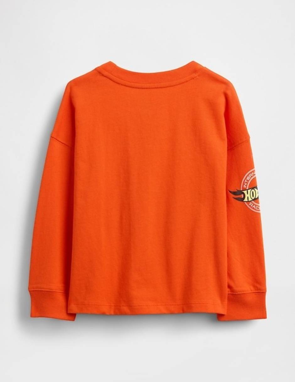 Playera Hot Wheels manga larga para bebé niño
