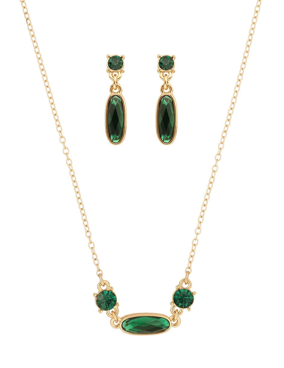 Aretes y collar Nine West