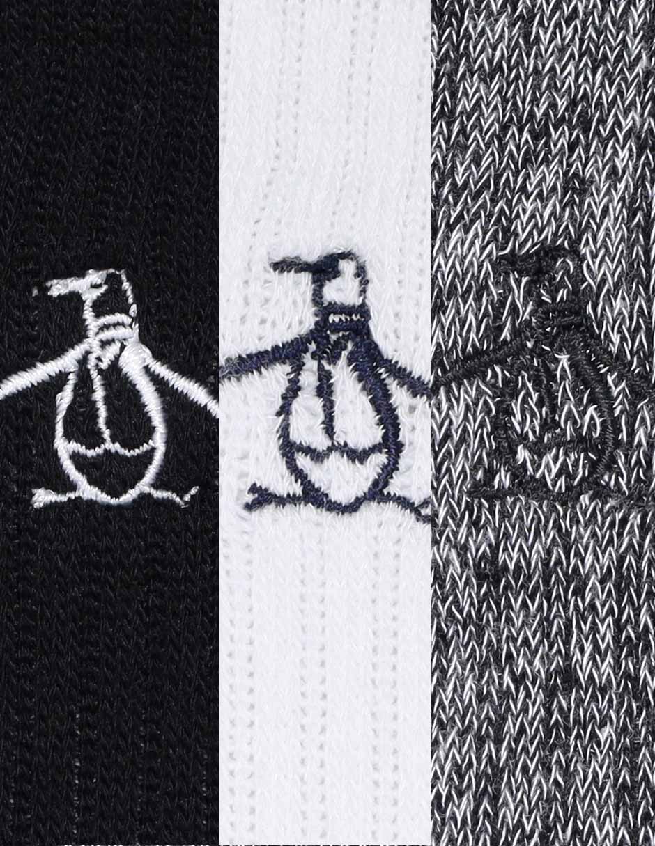 Set de calceta Original Penguin de bambú para hombre 3 pares 3