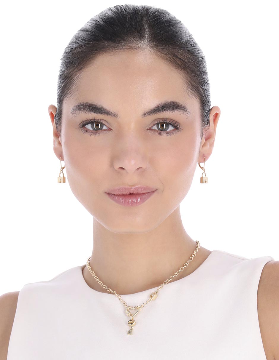 Aretes y collar zirconia 5