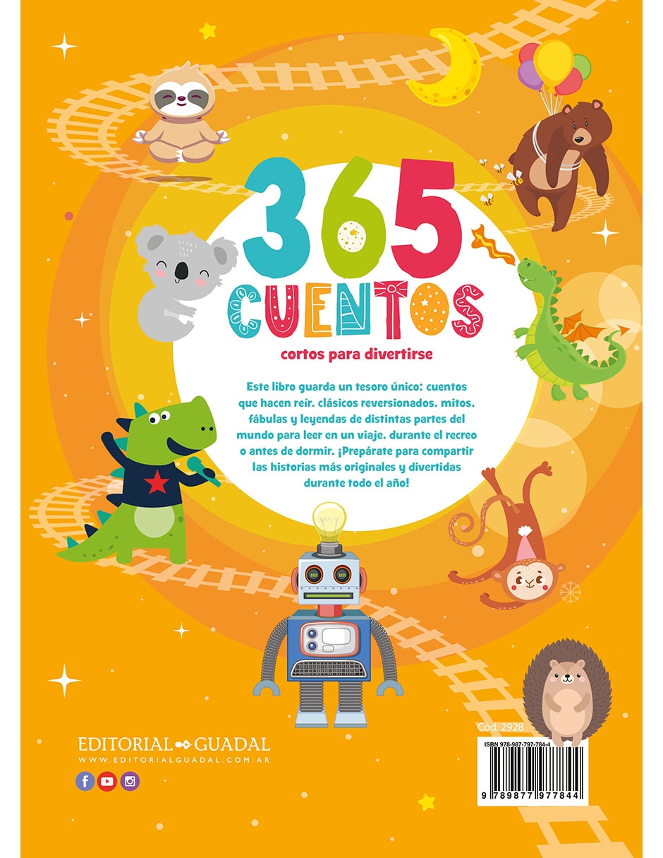 Libro 365 cuentos cortos para divertirse de Editorial Guadal 2