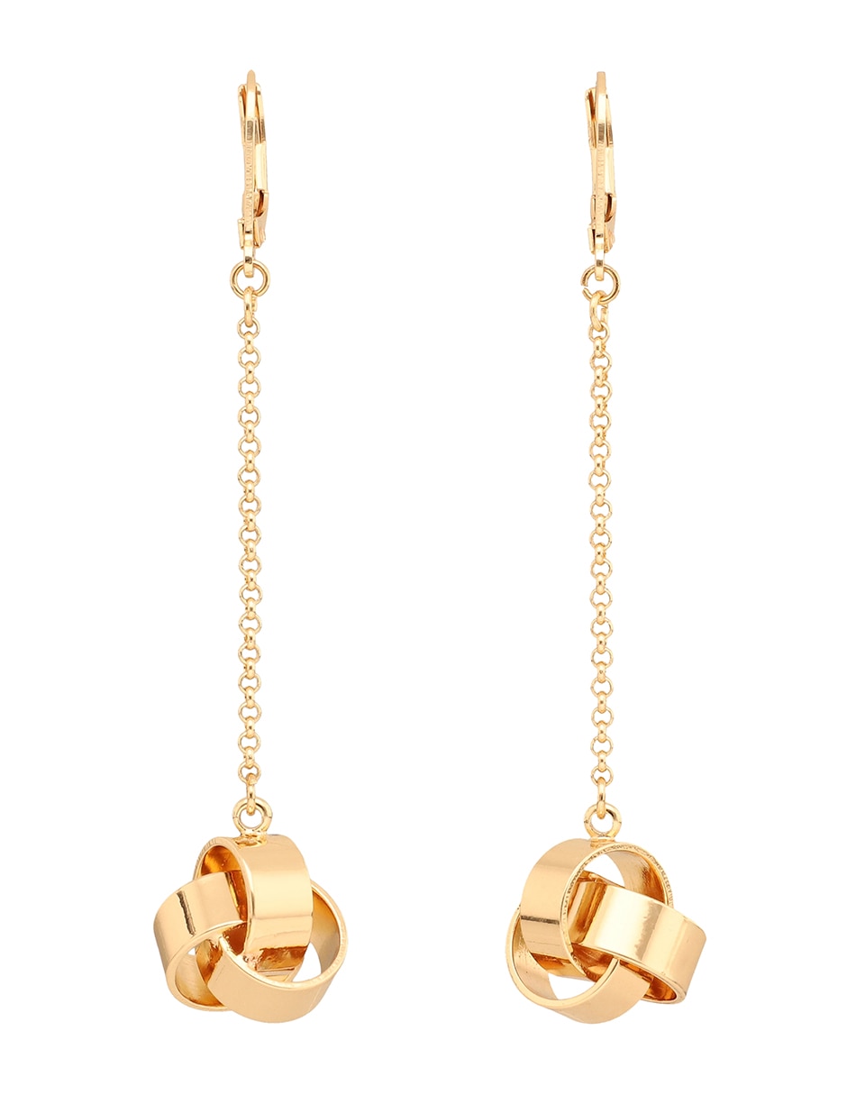 Aretes circulares con acabado brillante