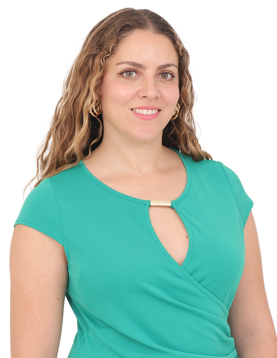 Vestido a la rodilla formal Duplan Petite Familia Grupo Toronto para mujer