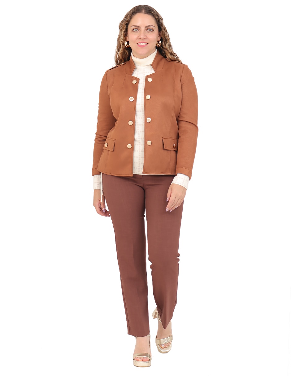 Chamarra casual Duplan Petite para mujer