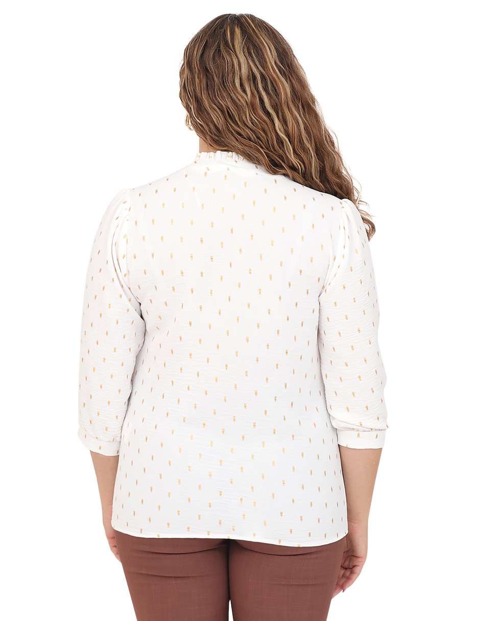 Blusa Duplan Petite manga 3/4 para mujer
