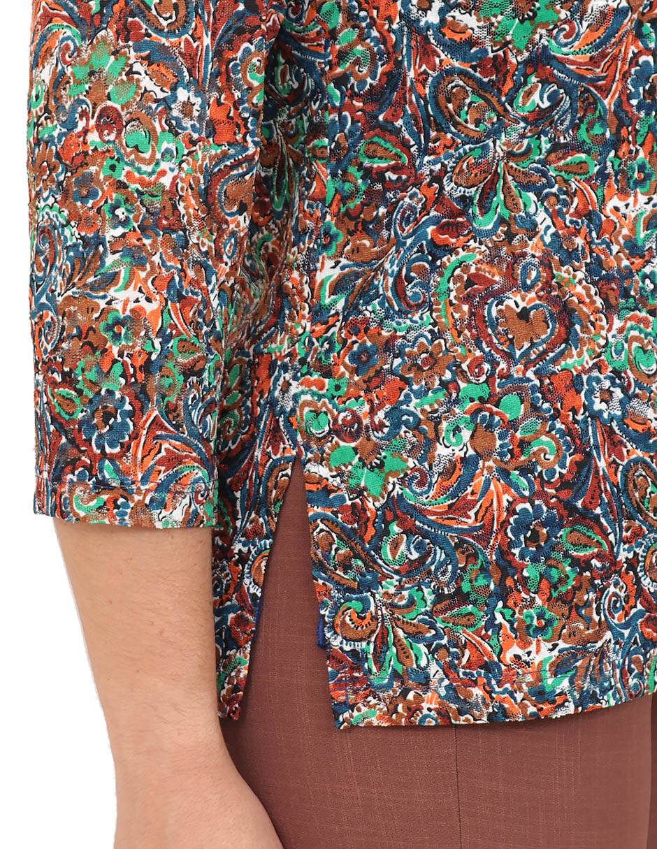 Blusa Duplan Petite manga 3/4 para mujer