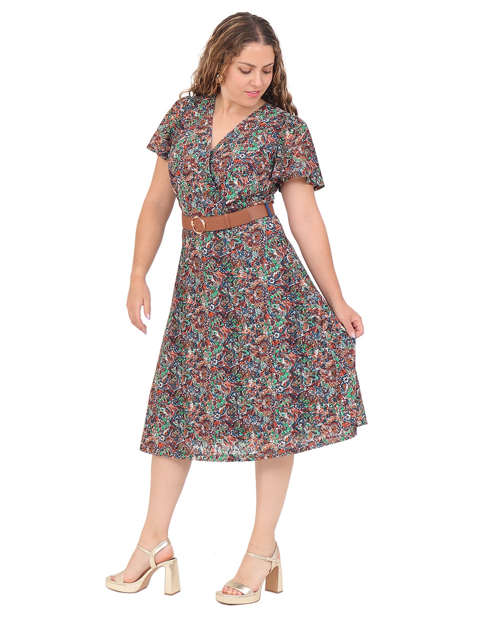 Vestido midi casual Duplan Petite Familia Grupo Toronto para mujer