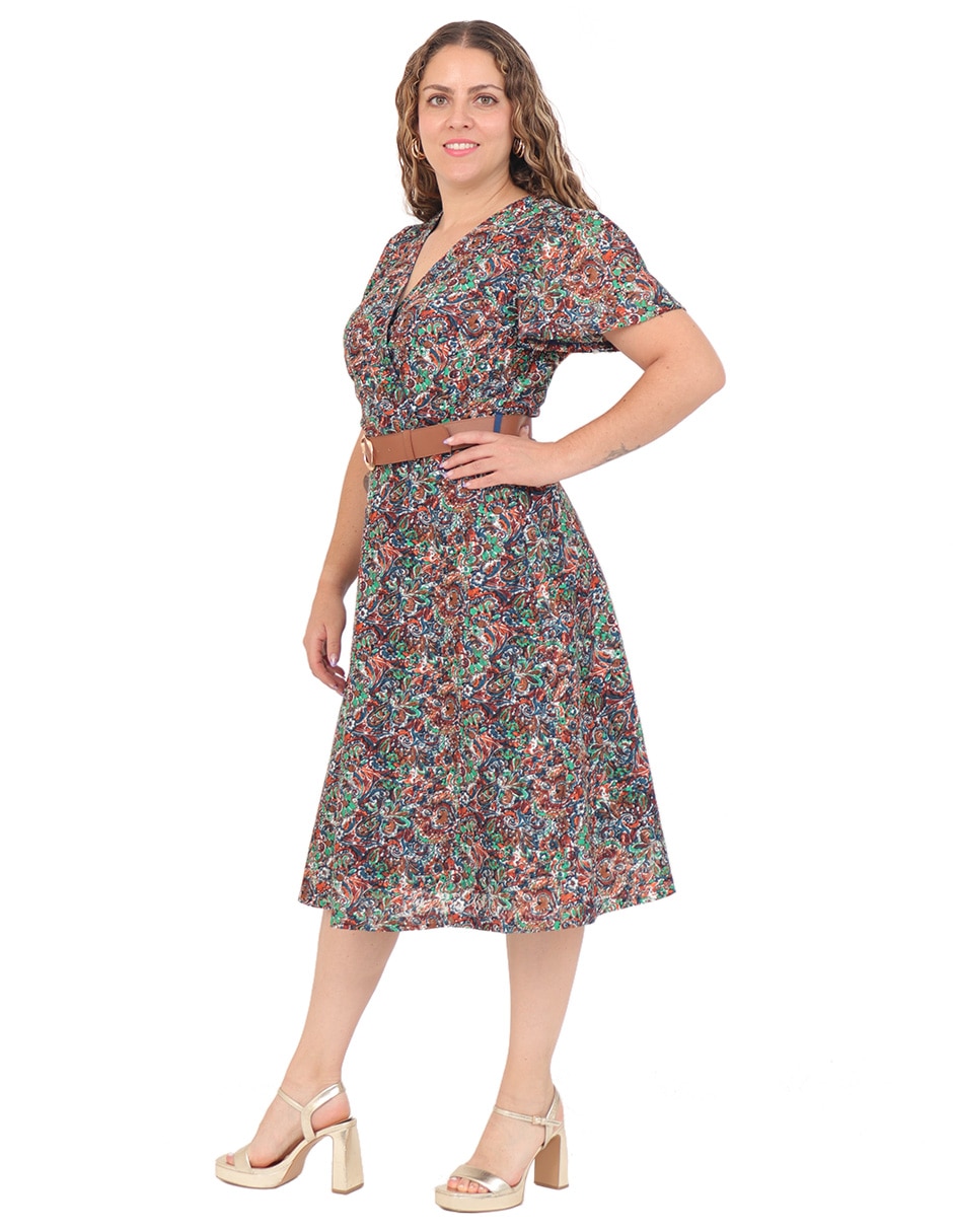 Vestido midi casual Duplan Petite Familia Grupo Toronto para mujer