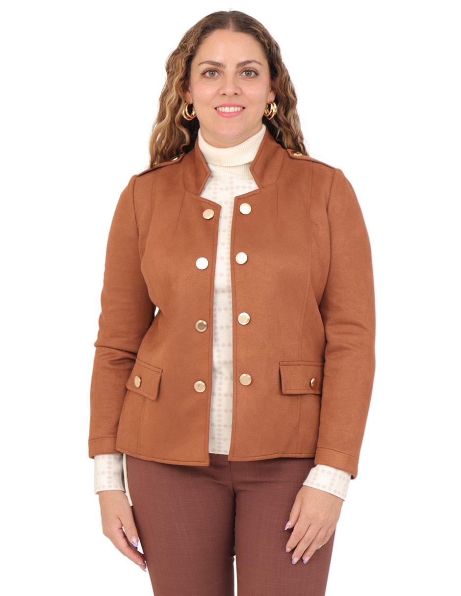 Chamarra casual Duplan Petite para mujer