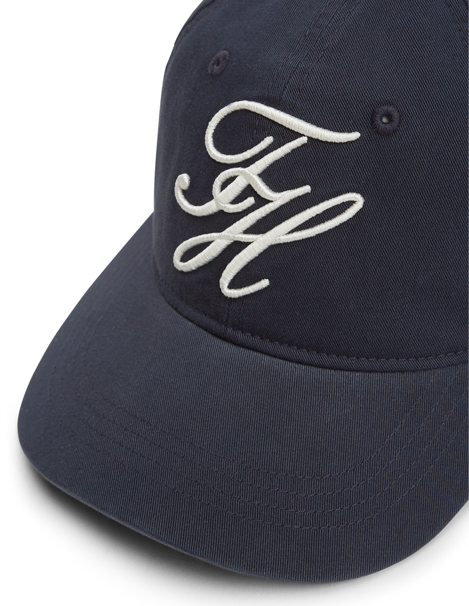 Gorra visera curva cerrada casual Tommy Script para mujer 2
