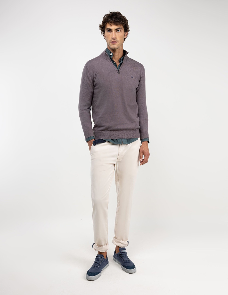 Pantalón casual chino slim para hombre 2