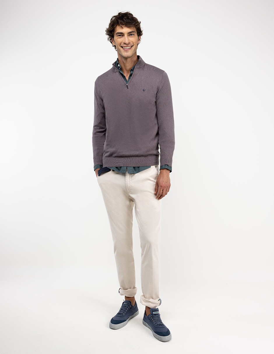 Pantalón casual chino slim para hombre 3