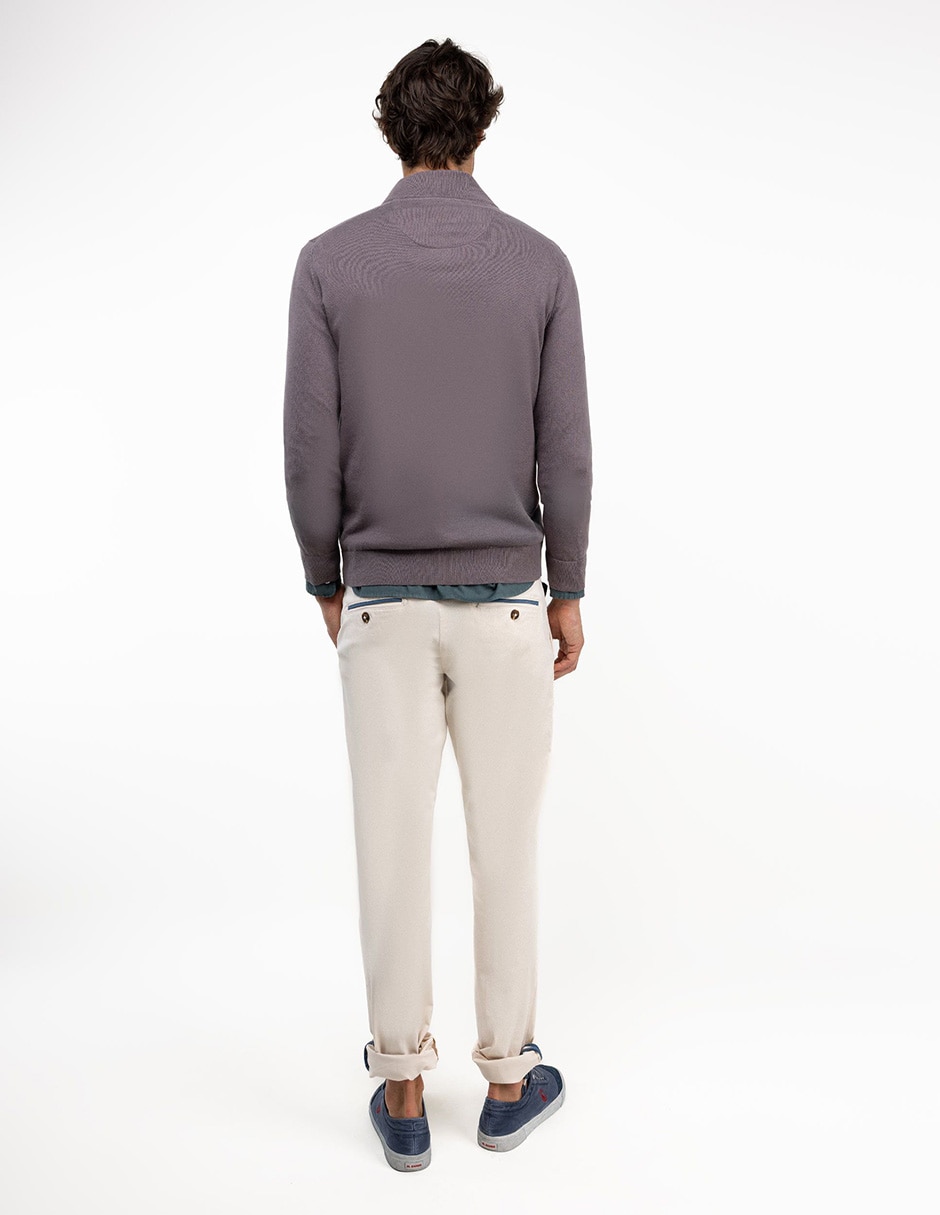 Pantalón casual chino slim para hombre 5