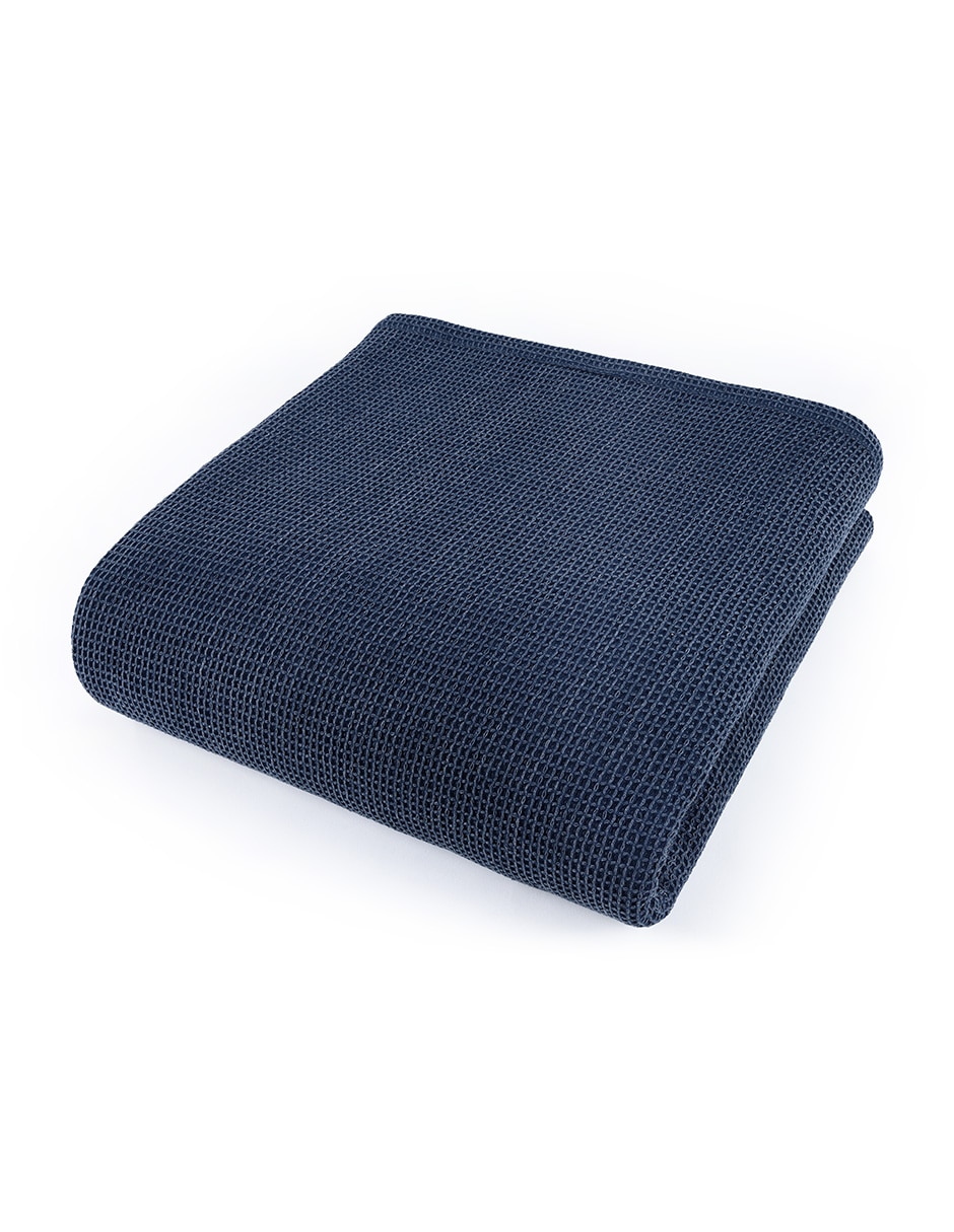 Colcha Washed Blnaket Navy 3