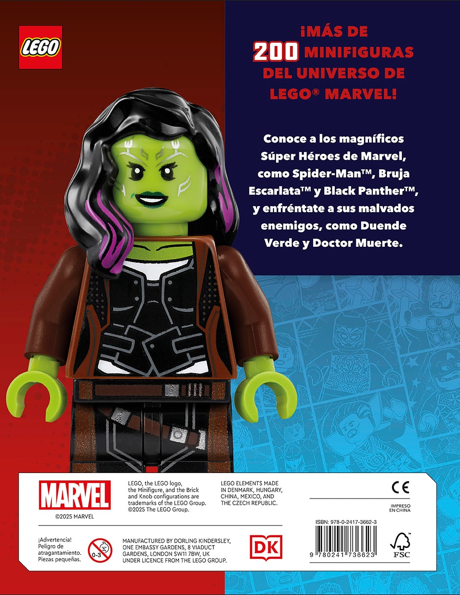 Libro Lego Marvel enciclopedia de personajes Dorling Kindersley